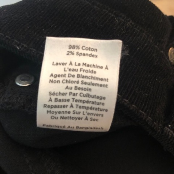 Talbots High-Rise Straight Leg Black Thin Corduroy Pants Size 8 - Picture 5 of 13